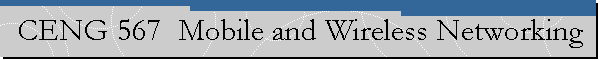 CENG 567  Mobile and Wireless Networking